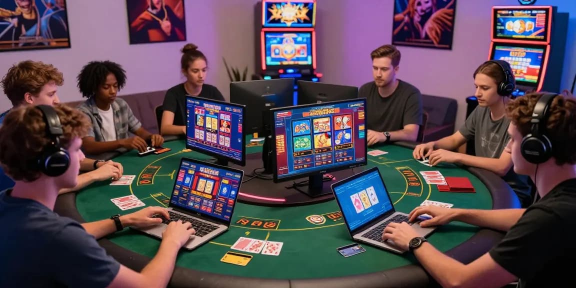 Engaging gaming scene featuring players using credit cards at online casinos, highlighting https://aisa.org.uk as the best resource for casino insights.