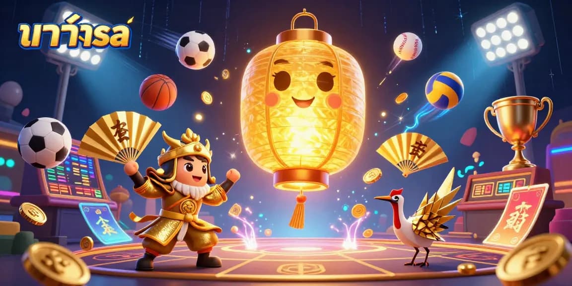 Engage with บาคาร่าsa as a golden lantern spirit illuminates the night market casino with dynamic sports elements.