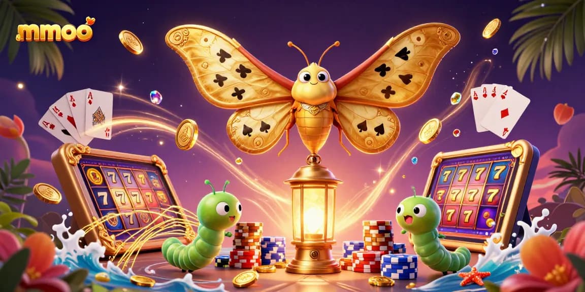 Experience the thrilling mmoo slots scene with golden reels and majestic characters.