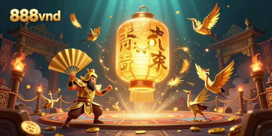 Experience the excitement of 888vnd at this vibrant night market casino scene.
