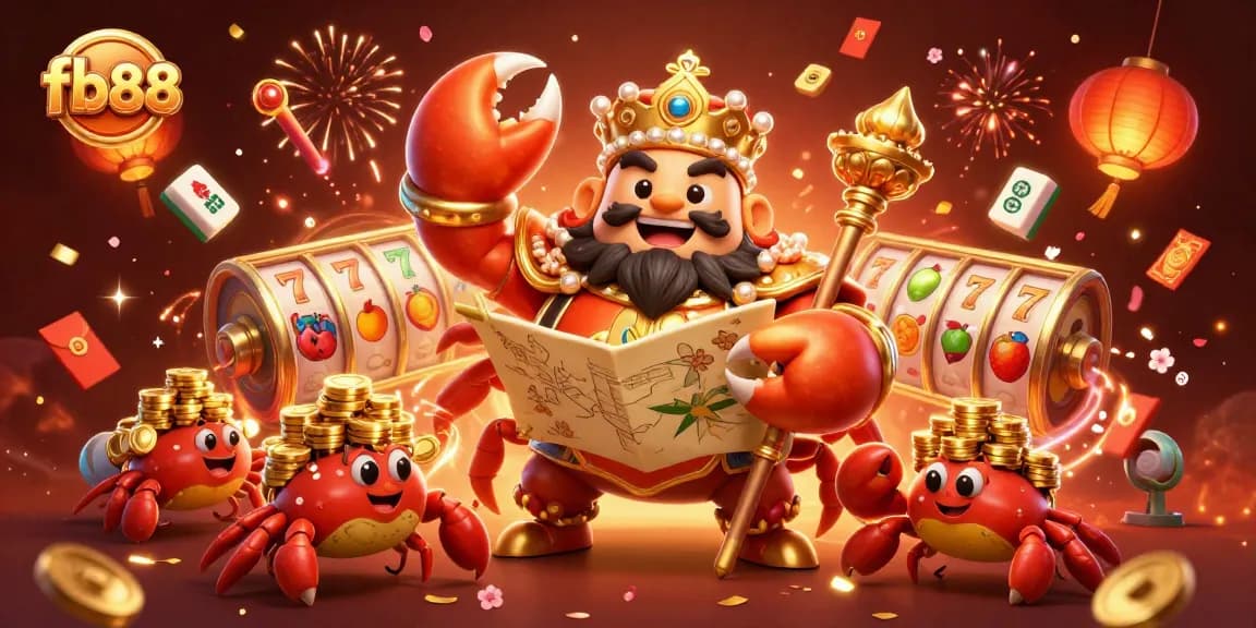Experience exciting gameplay at fb88 with the golden crab emperor and vibrant gaming elements.