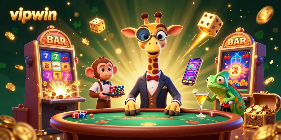 vipwin players enjoy thrilling jackpot wins with fun characters and dynamic casino elements