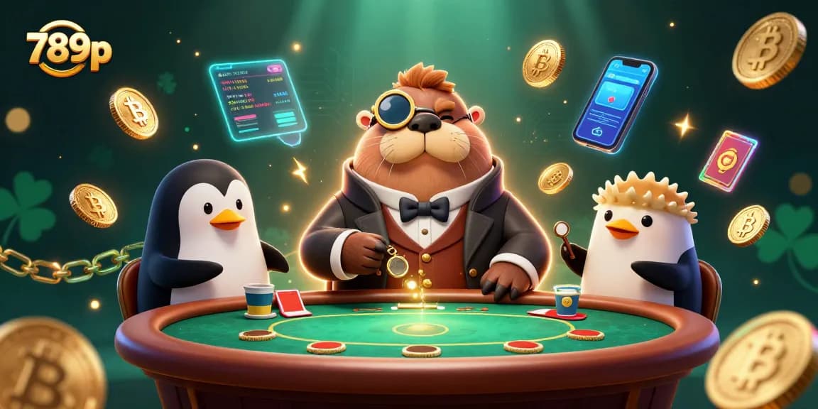 Experience the thrill of 789p with a jolly walrus poker game animated in a vibrant underwater scene.