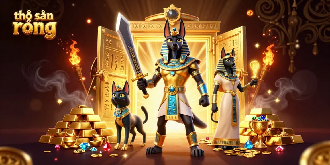 thợ săn rồng highlights the thrilling ancient Egyptian-themed casino adventure packed with treasures and excitement.