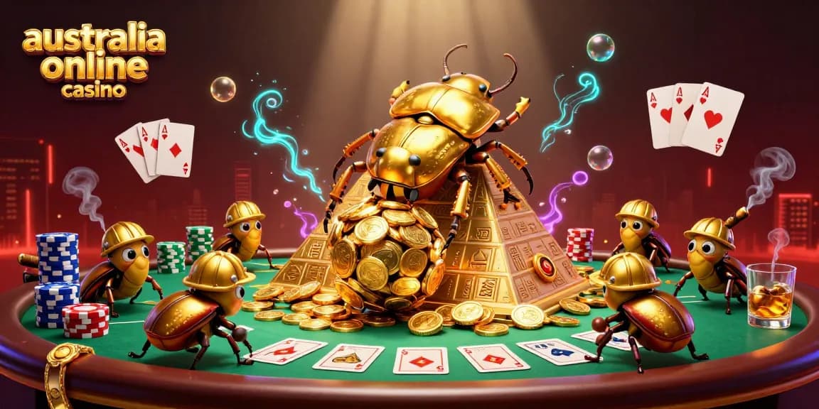 Engage with thrilling action at an australia online casino featuring beetles and poker elements.