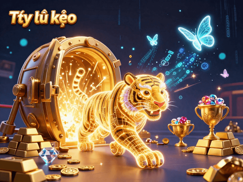 Engage with Tỷ lệ kèo through the enchanting digital casino illustration showcasing vibrant elements and characters.