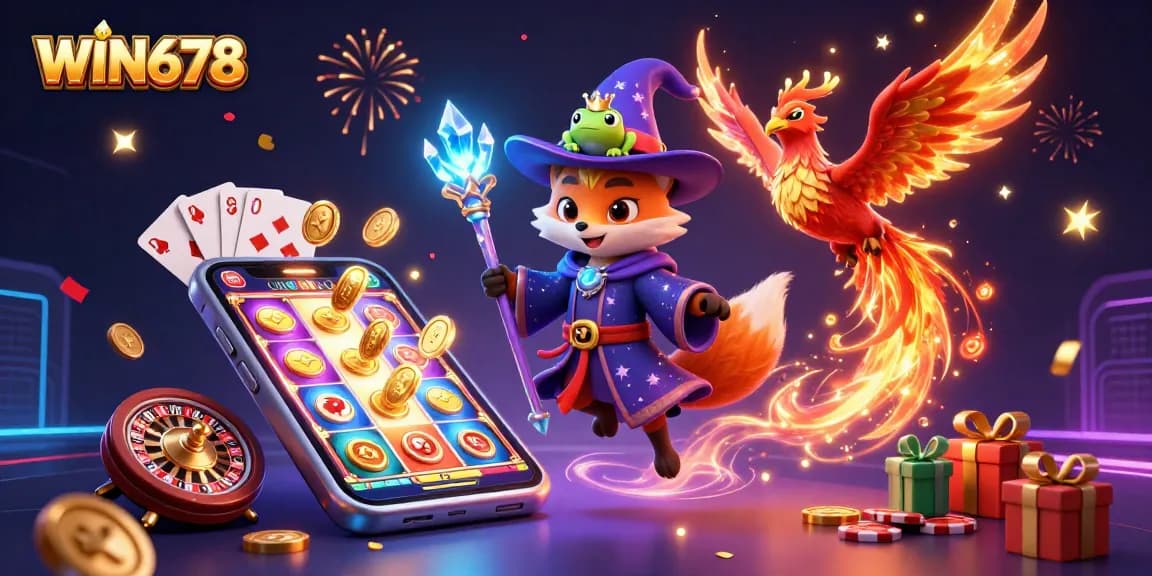WIN678 transports players into vibrant casino gaming with enchanting characters, slot games, and rewards.