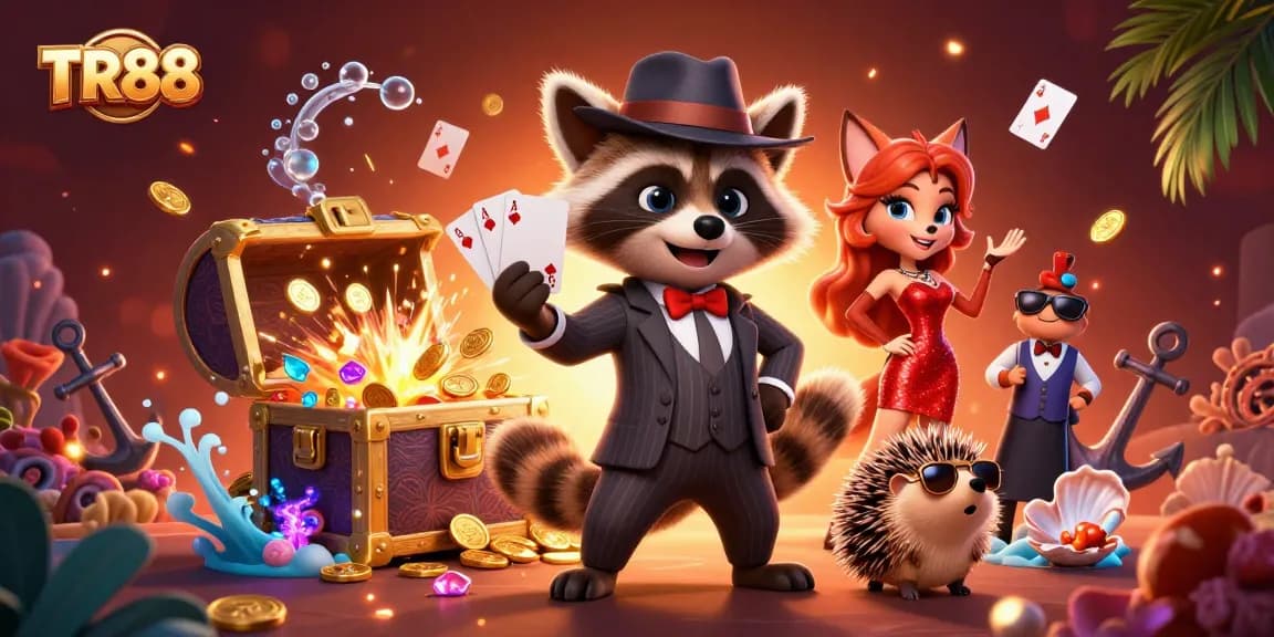 Experience thrilling gameplay at TR88 with charming characters and dynamic casino elements.