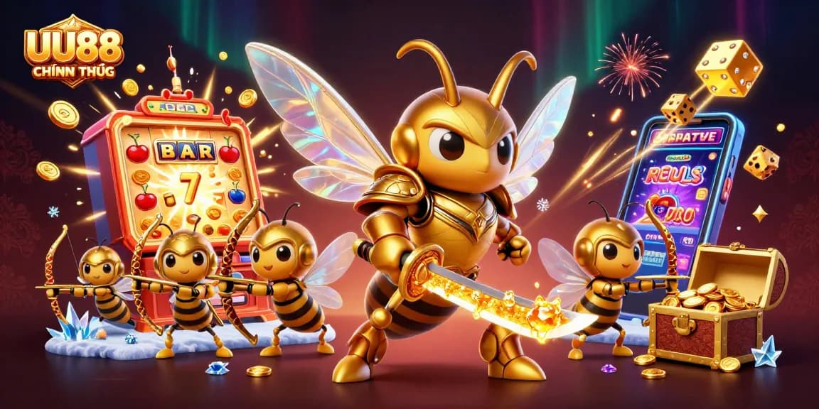 Experience thrilling gameplay at UU88 CHÍNH THỨC with vivid slot machine action and dynamic casino elements.