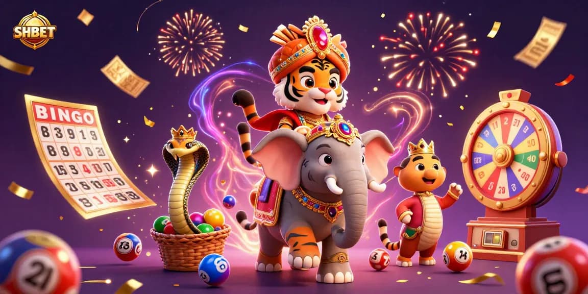 Engage in thrilling gaming at SHBET with dynamic casino elements and vibrant characters.