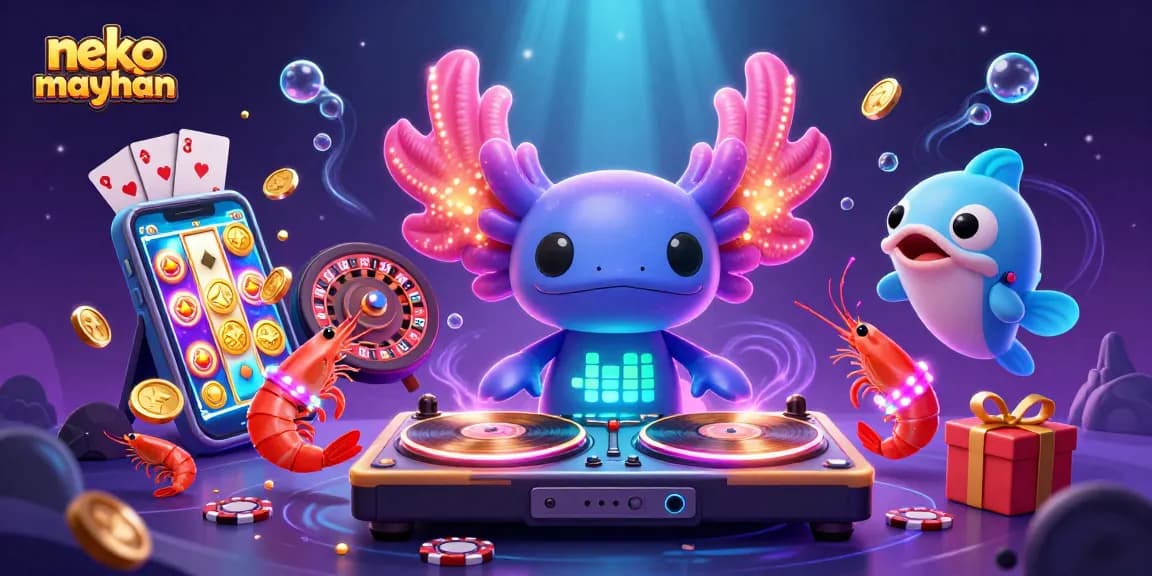 Experience neko may mắn excitement with colorful slot games, glowing characters, and dynamic casino elements.
