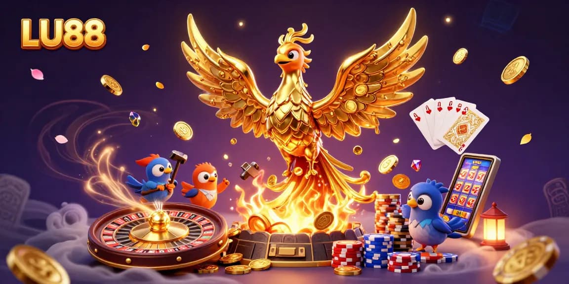 Engage with thrilling slots at LU88, where golden phoenixes rain cash and excitement!