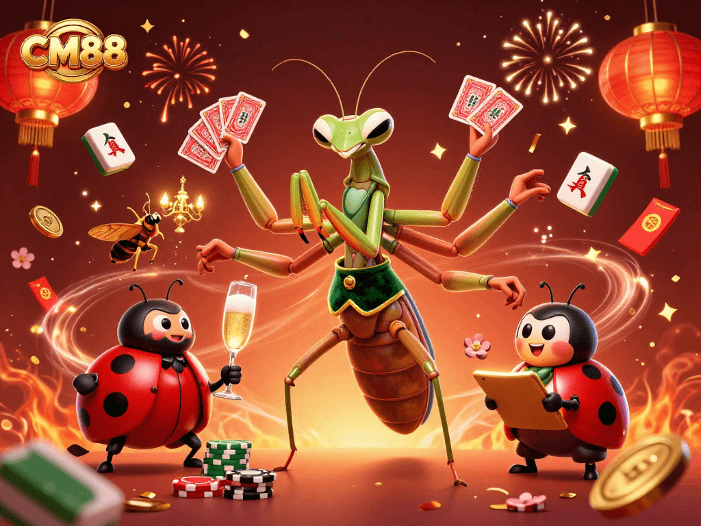 Engage in thrilling gaming with CM88, where vibrant illustrations meet exciting casino experiences.