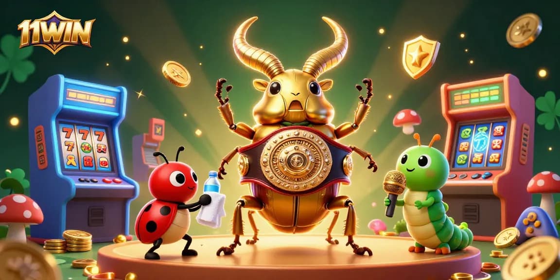 Experience thrilling action at 11WIN with a vibrant casino scene featuring dynamic characters and gaming elements.