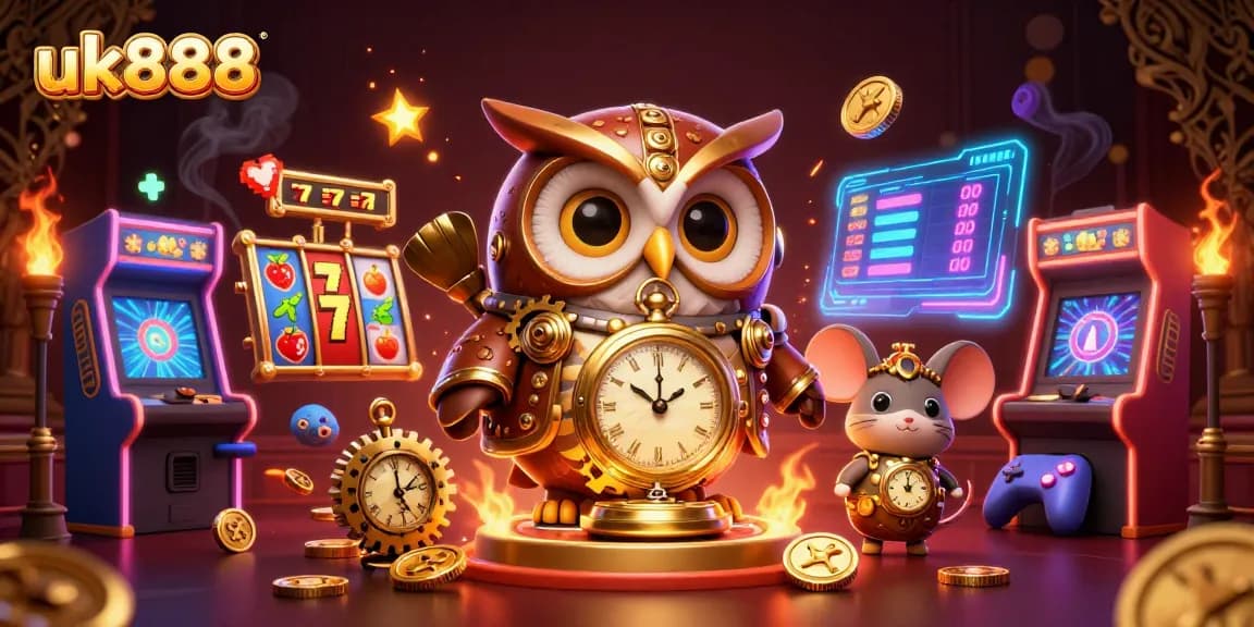 Engage in thrilling slots gameplay with the visual spectacle of uk888's dynamic casino scene.