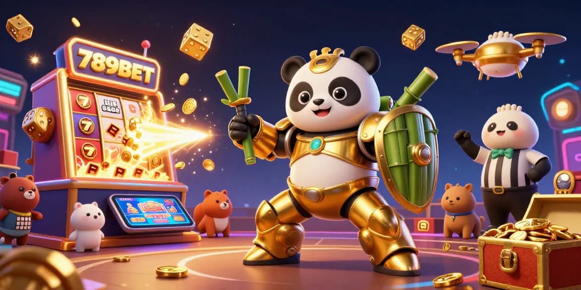 Experience the thrilling, dynamic world of 789BET with a vibrant casino-themed 3D illustration.