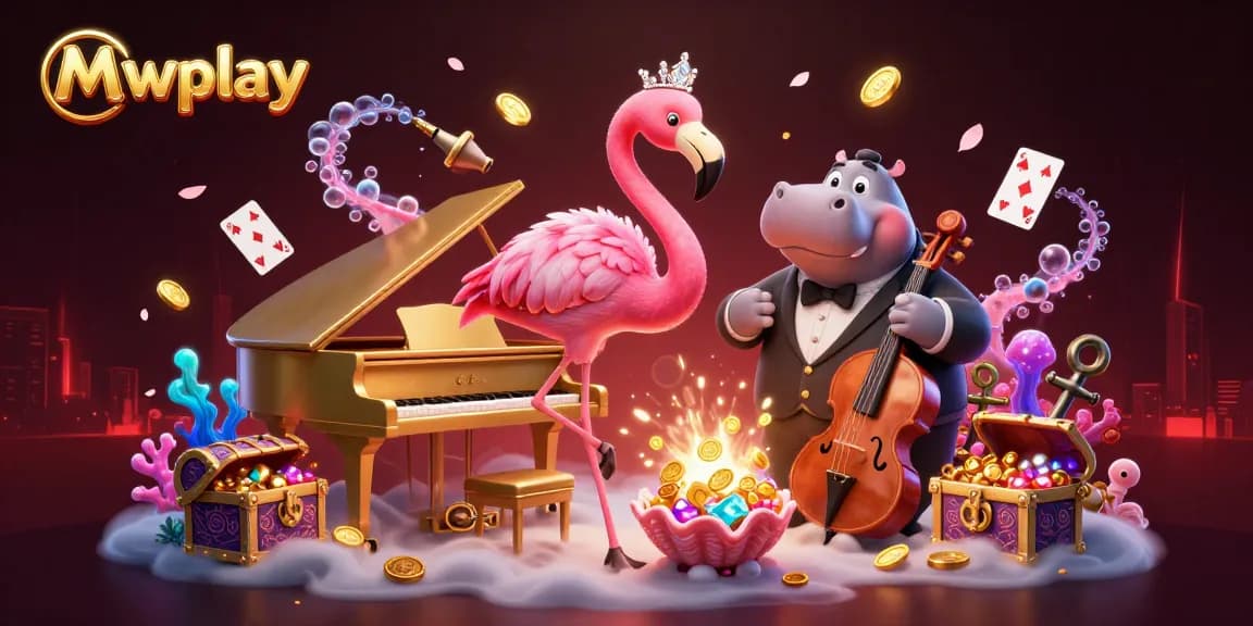 Experience thrilling gaming at Mwplay with vibrant casino scenes and engaging characters.