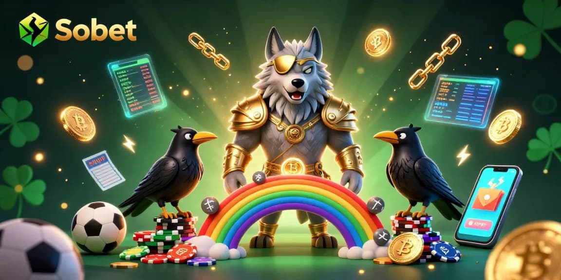 Engage in Sbobet sports betting with Odin and his ravens on a rainbow bridge of casino chips.