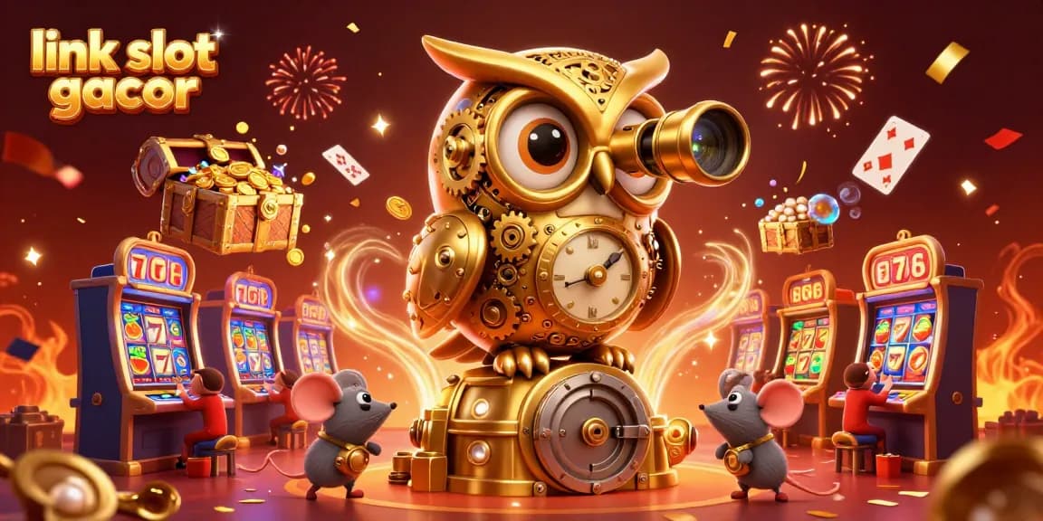 Engage in thrilling moments with link slot gacor, surrounded by a rich casino ambiance filled with excitement and game elements.