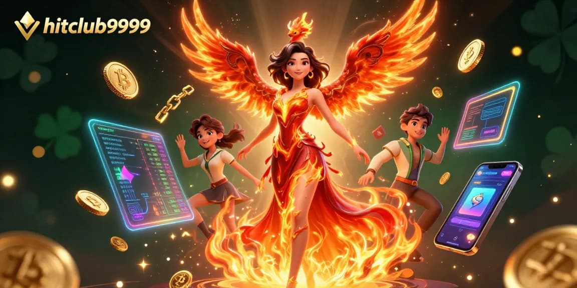Engage with exciting games at hitclub9999 while surrounded by vibrant casino elements.