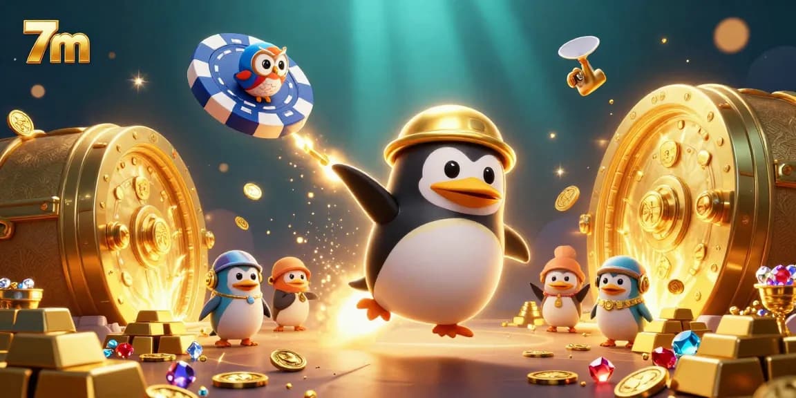 Experience thrilling wins with the 7m theme, showcasing a dazzling casino adventure.