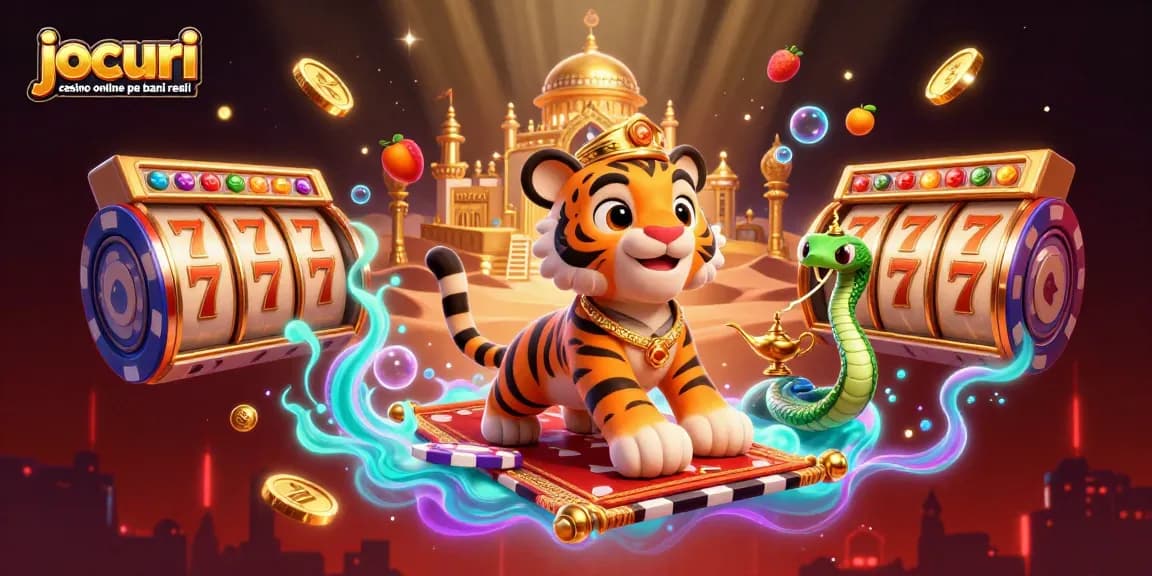 Joacă jocuri casino online pe bani reali cu emoție, inclusiv păcănele și simboluri câștigătoare.