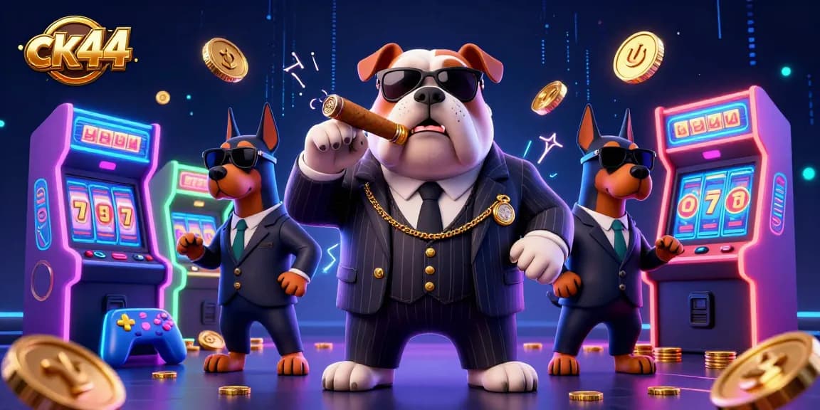 Experience thrill at ck44 with vibrant slots and game machines in a dynamic casino scene