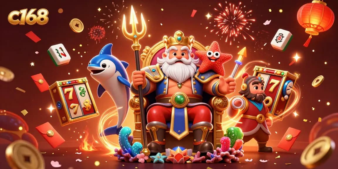 Experience thrilling games at c168 with vibrant characters and dynamic casino elements.