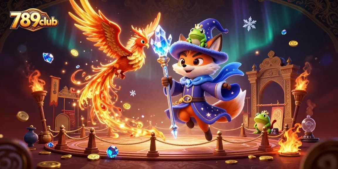 Engage with 789club through vibrant casino art featuring magical elements and dynamic gaming symbols.