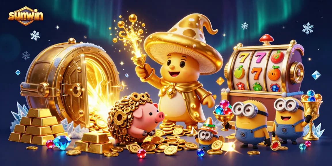 Experience sunwin's magical slot adventure with golden treasures and enchanting characters.