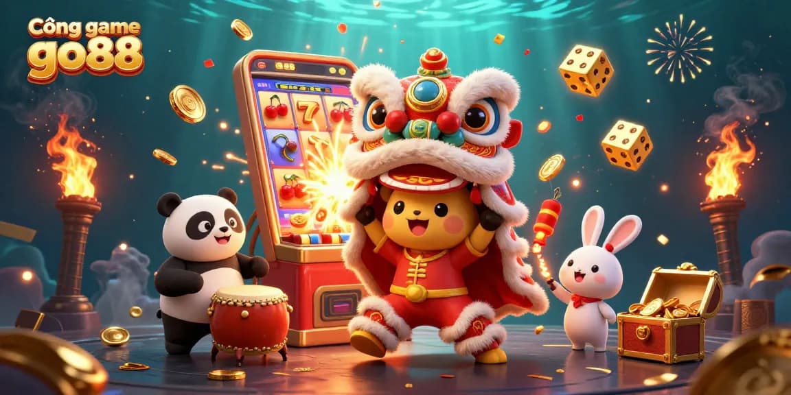 Engage with the thrilling world of Cổng game go88, featuring dynamic characters and vibrant casino elements.