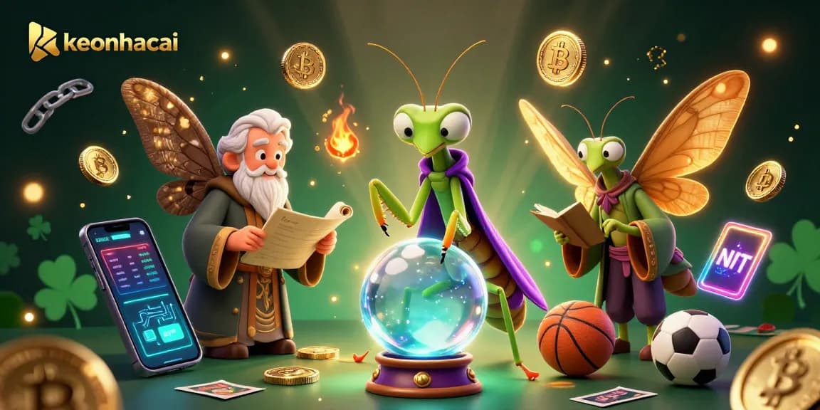 Engage with keonhacai betting strategies in a vibrant 3D casino scene filled with mystical elements.