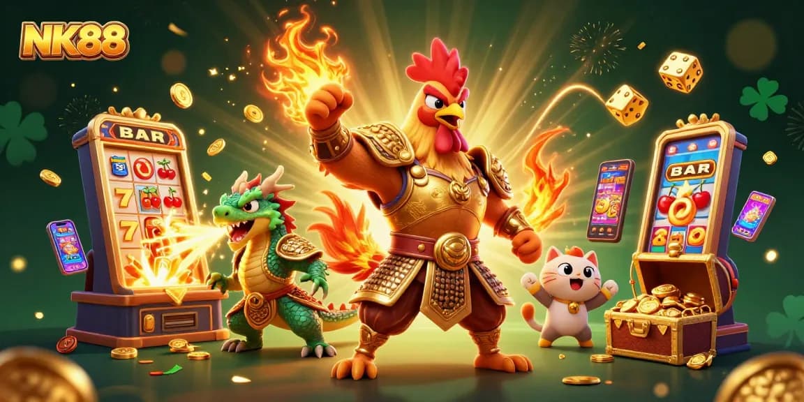 Play exciting slot games at NK88 to win big prizes in this vibrant casino atmosphere.