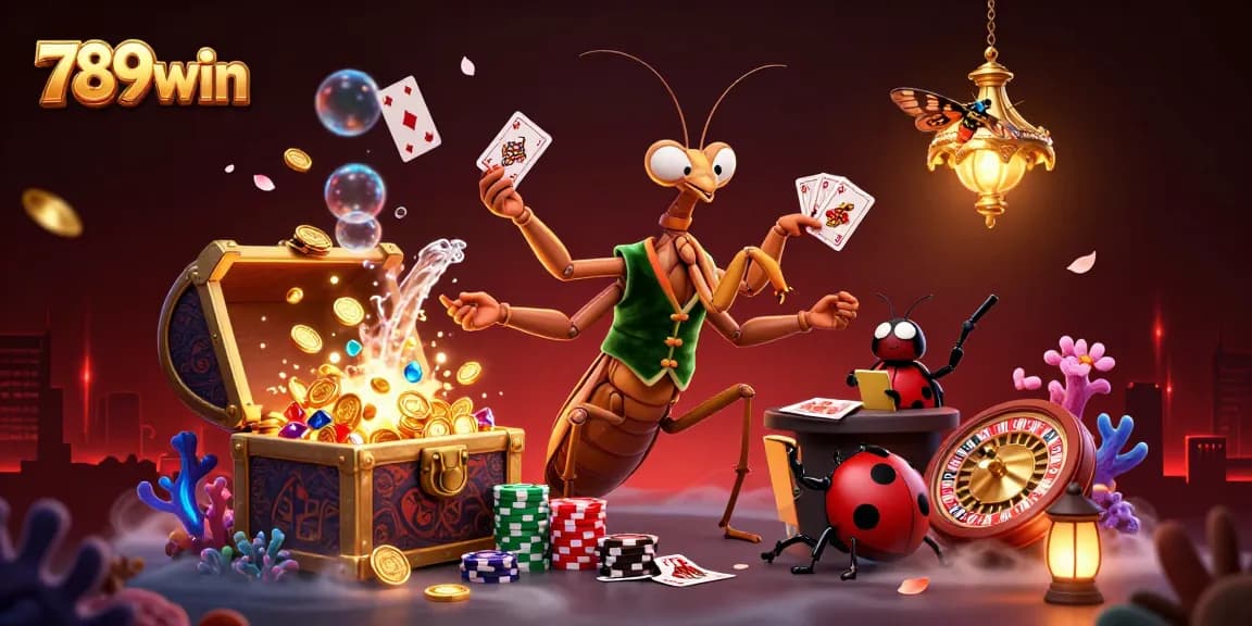 Experience 789win excitement with a vibrant 3D casino scene showcasing a thrilling gaming atmosphere.