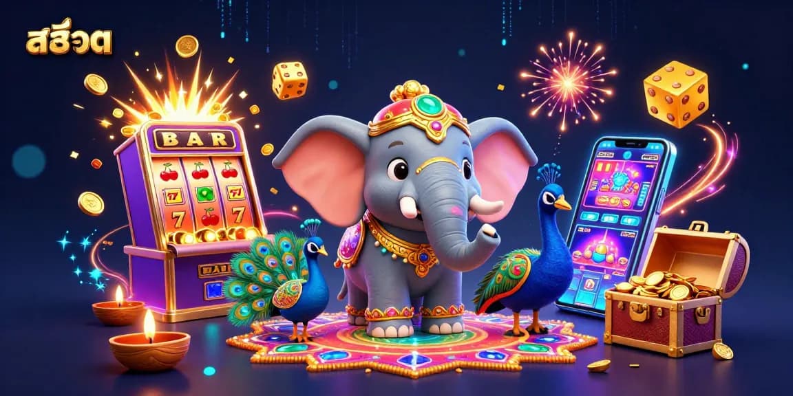 Experience สล็อต excitement with vibrant characters, slot symbols, and dynamic casino elements!