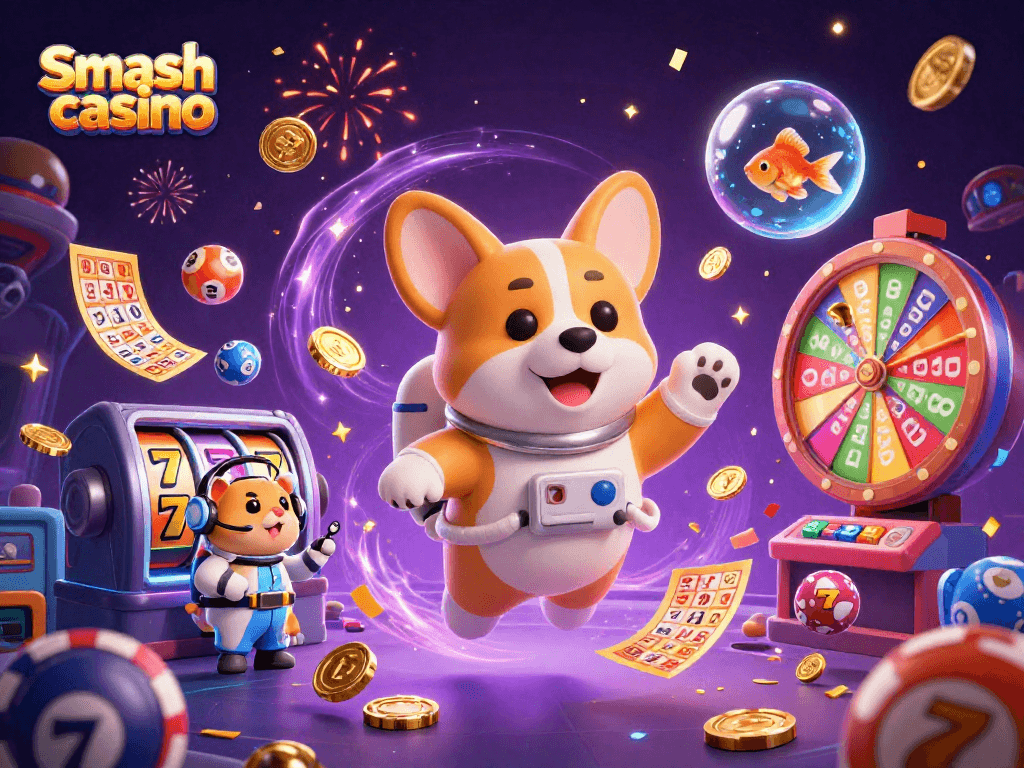 Experience winning at Smash casino with immersive slot games and vibrant visuals.