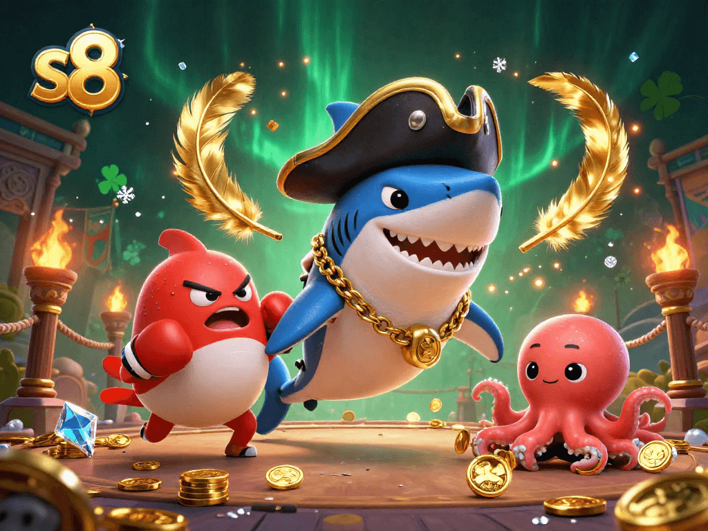 Engage in thrilling gameplay at S8 with vibrant characters and classic games.