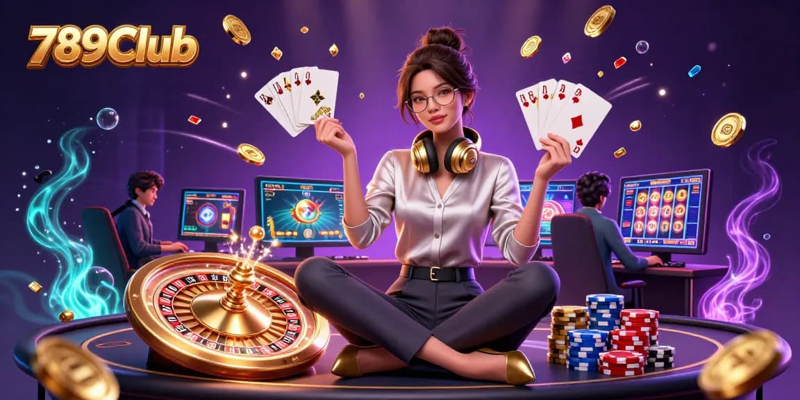 Experience the thrill of gaming with 789Club's captivating 3D casino scene.