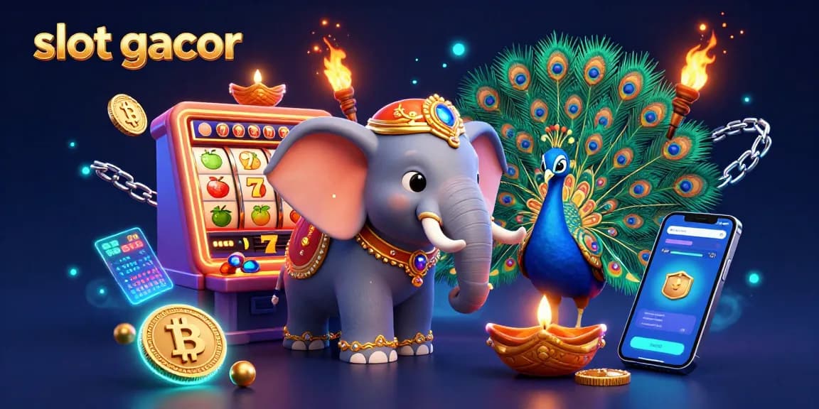 Spin and win at slot gacor with colorful animations, vibrant characters, and dynamic gaming elements