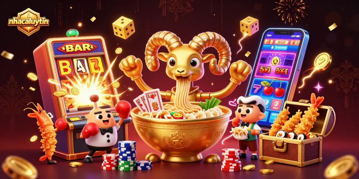 Experience exciting gaming adventures at nhacaiuytin with vibrant casino characters and jackpot elements.
