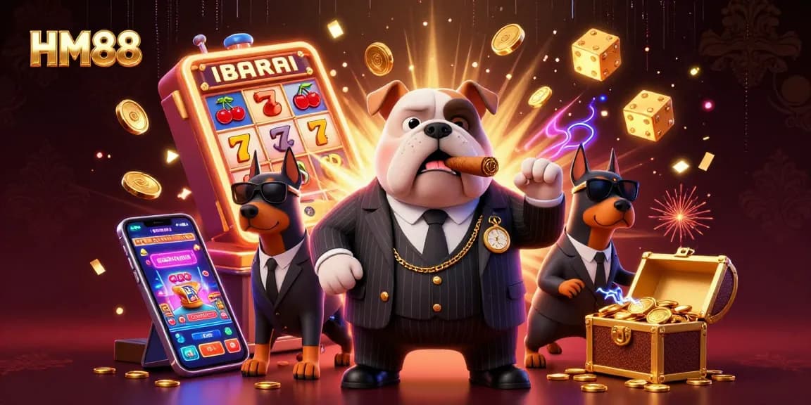 Engage with HM88 in exciting casino adventures featuring dynamic 3D characters and vibrant gaming elements.