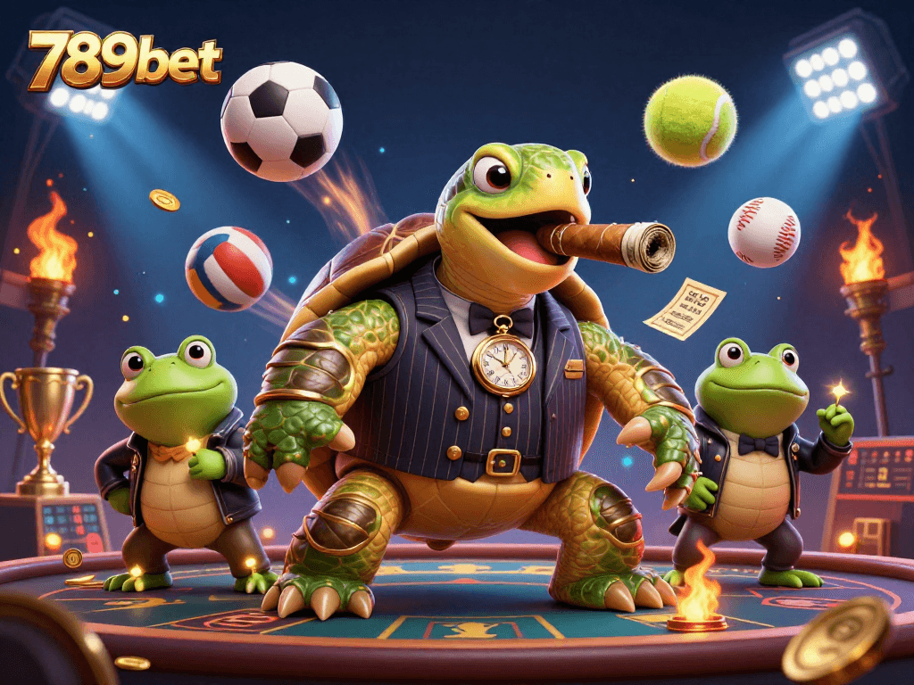 Experience 789bet’s thrilling betting atmosphere with dynamic casino elements and vibrant characters.