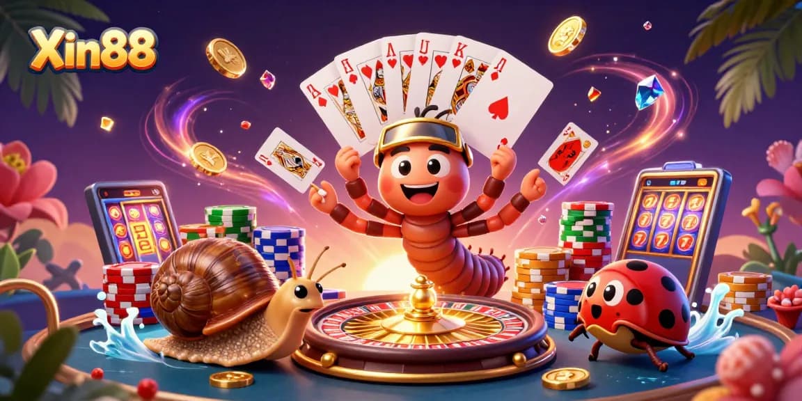 Experience the thrilling atmosphere of Xin88 with dynamic casino elements and colorful game features.