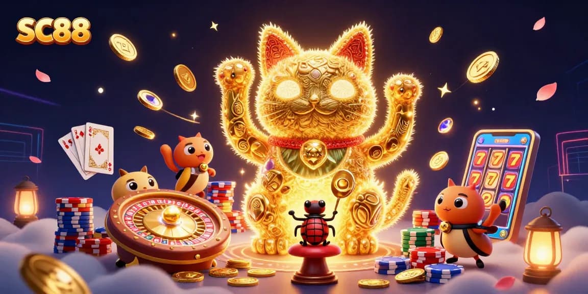 Engage with SC88 for vibrant slots and casino fun amid dazzling animations and lucky symbols.