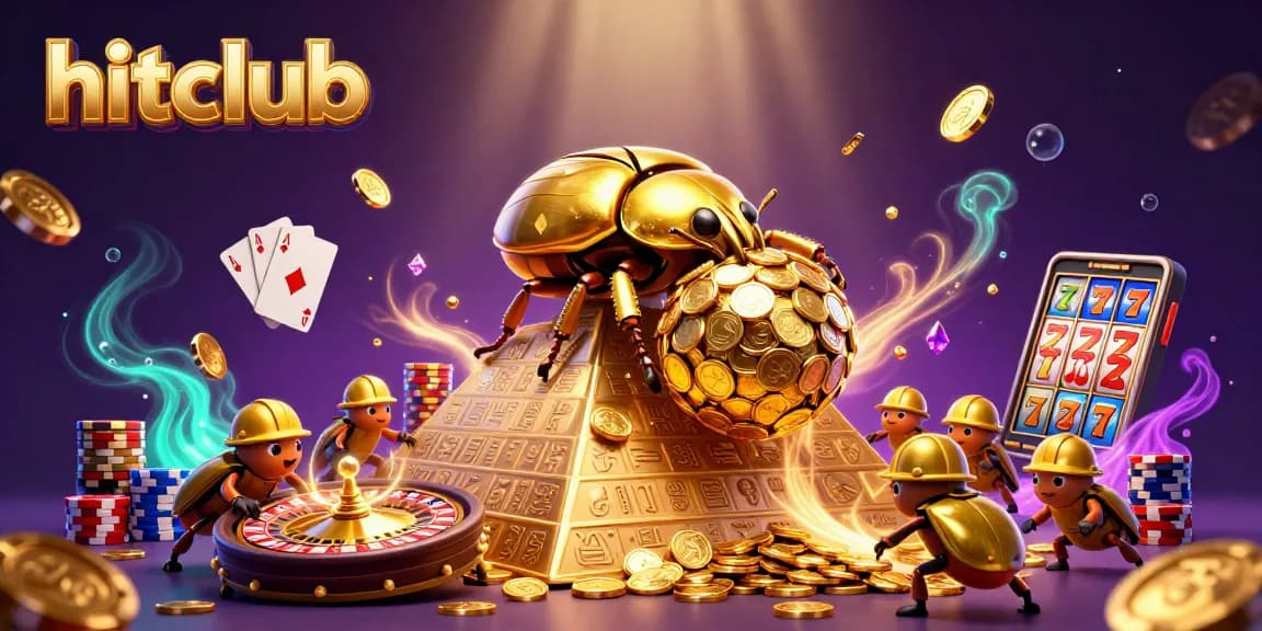 Experience hitclub with golden coin jackpots and vibrant casino activities in a dynamic 3D scene.