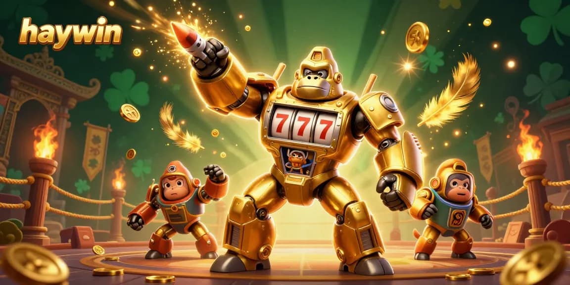 Trải nghiệm haywin đầy hấp dẫn với mech vàng chơi slot cực chất.