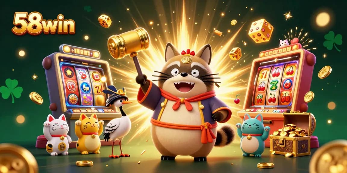 Experience the thrill of gambling at 58win with exciting jackpots and vibrant casino elements.