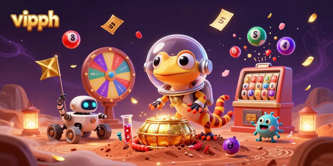Experience thrilling gameplay at vipph with this immersive 3D illustration showcasing vibrant casino elements and excitement.