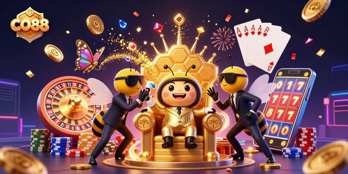 Engage with CO88's immersive casino action featuring animated characters and vibrant gameplay elements.