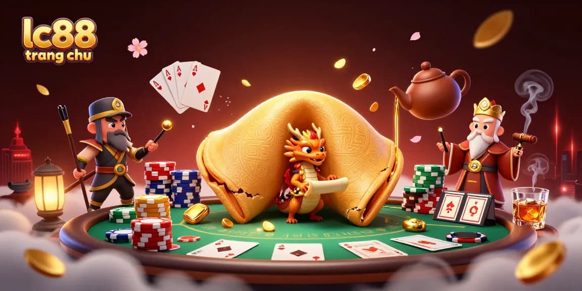 Engage with thrilling gameplay at lc88 trang chu featuring a dragon and fortune elements in a vibrant casino scene.